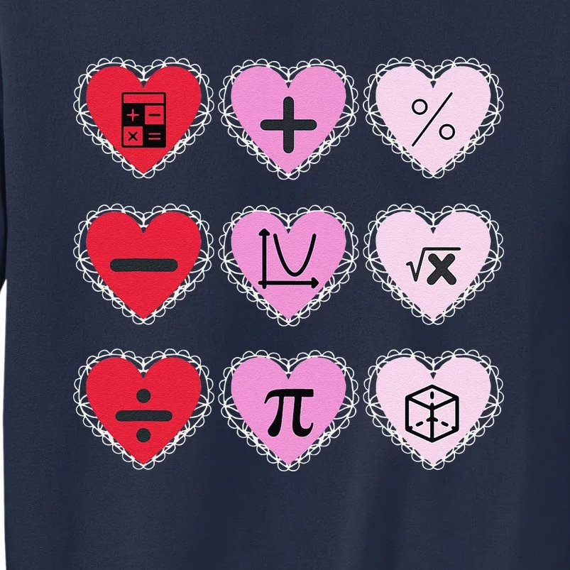 Valentine's Day Hearts Math Design Sweatshirt