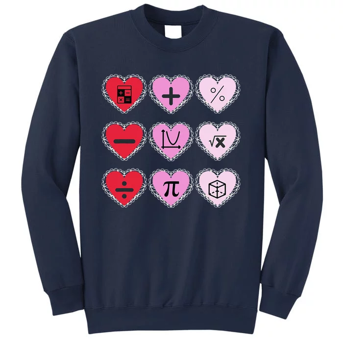 Valentine's Day Hearts Math Design Sweatshirt