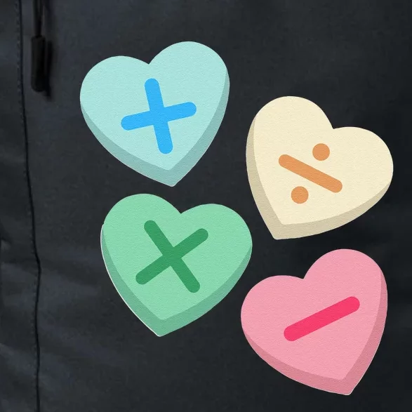 Valentine's Day Hearts With Math Symbols Cute Daily Commute Backpack