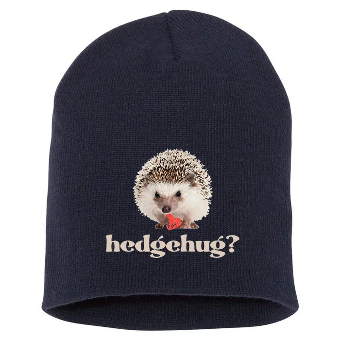 Valentine's Day Hedgehog Hedgehug Funny Gift Hug Short Acrylic Beanie