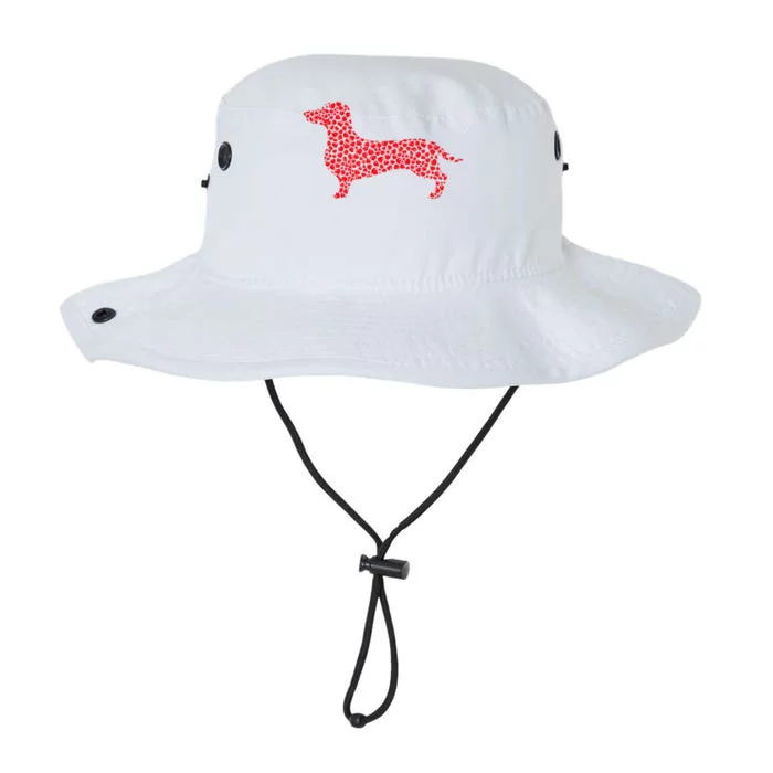 Valentines Day Heart Dog Lover Cute Dachshund Puppy Gift Legacy Cool Fit Booney Bucket Hat