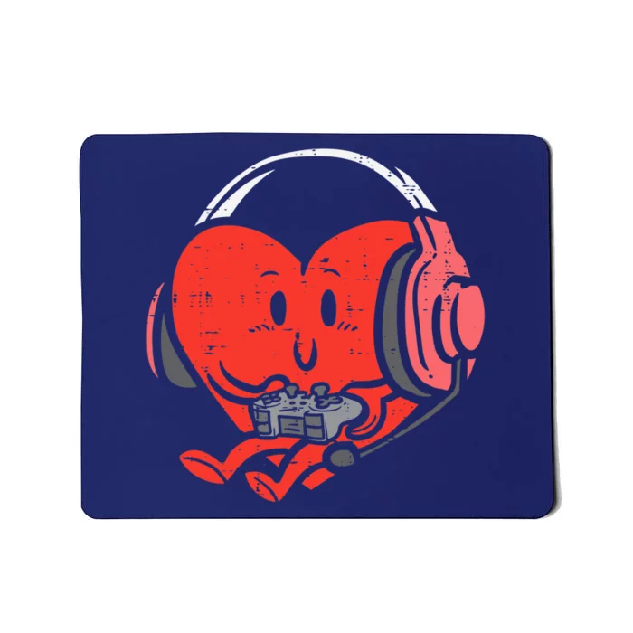 Valentines Day Heart Gamer Gaming Mousepad