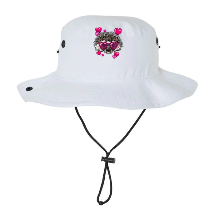 Valentines Day Hedgehog Funny Hedgehog Lover Gift Legacy Cool Fit Booney Bucket Hat