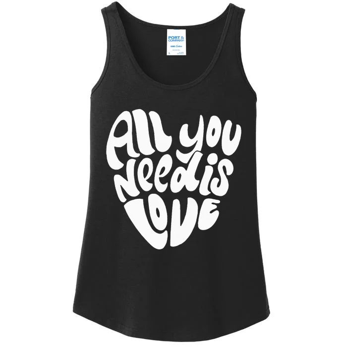 Valentines Day Heart S Women Love Is All You Need Ladies Essential Tank