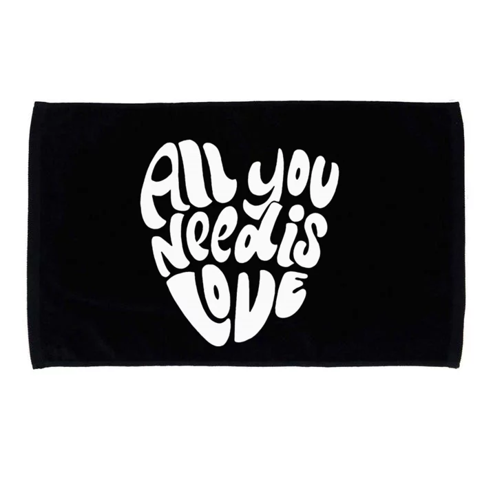 Valentines Day Heart S Women Love Is All You Need Microfiber Hand Towel