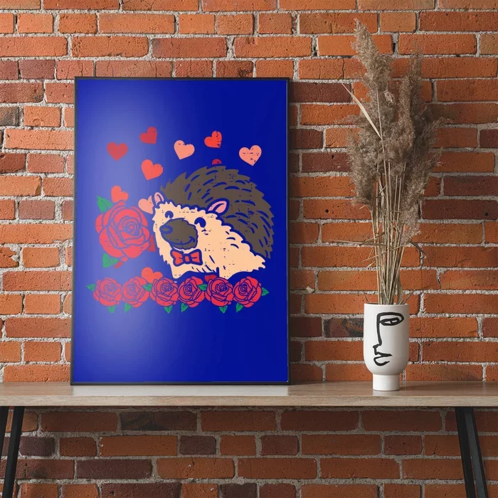 Valentines Day Hedgehog Gift Poster