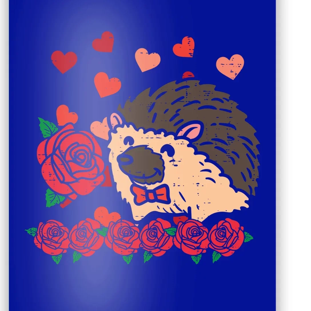 Valentines Day Hedgehog Gift Poster