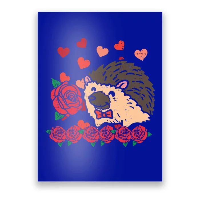 Valentines Day Hedgehog Gift Poster