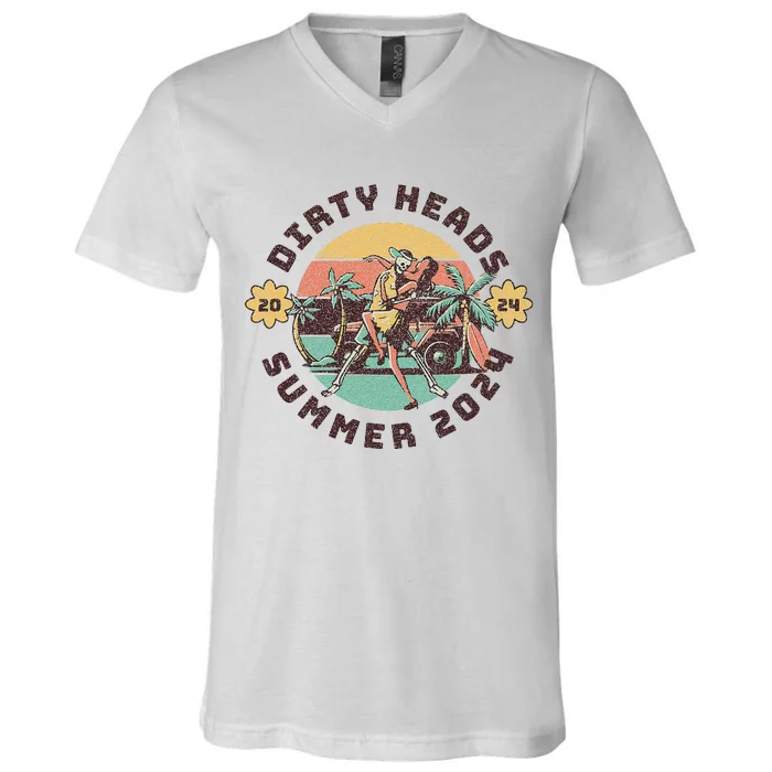 Vintage Dirty Heads Retro V-Neck T-Shirt