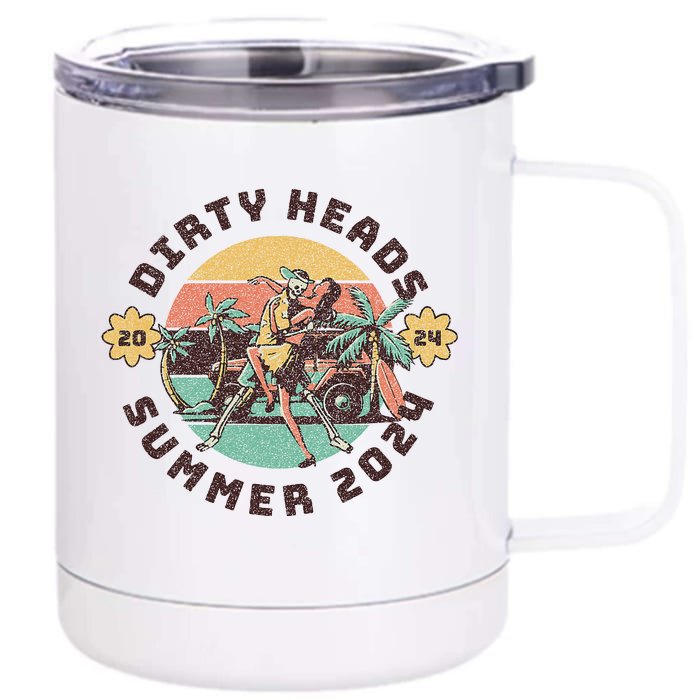 Vintage Dirty Heads Retro Front & Back 12oz Stainless Steel Tumbler Cup