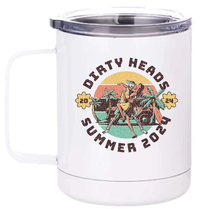 Vintage Dirty Heads Retro Front & Back 12oz Stainless Steel Tumbler Cup