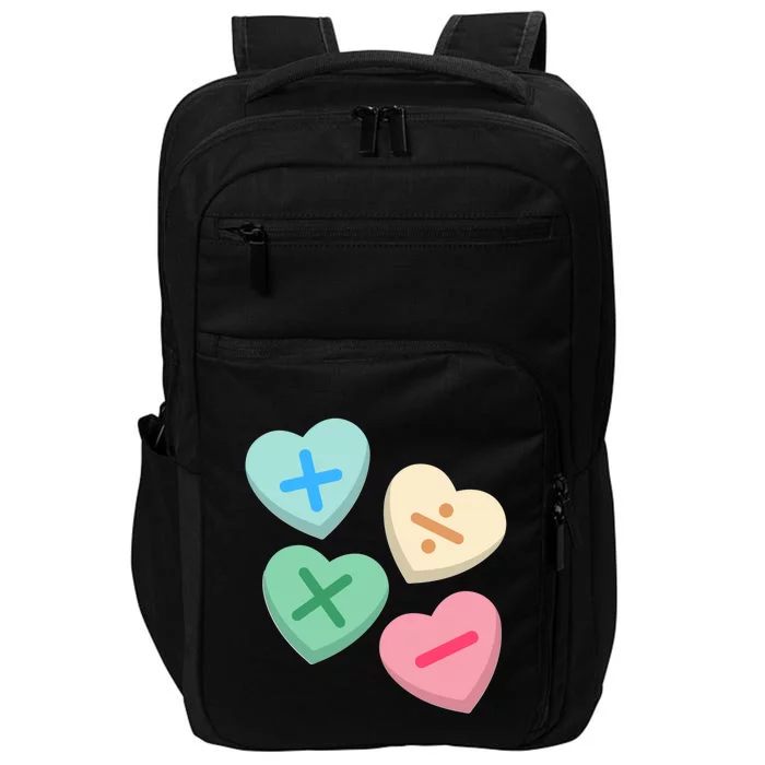 Valentine's Day Hearts With Math Symbols Gift Impact Tech Backpack