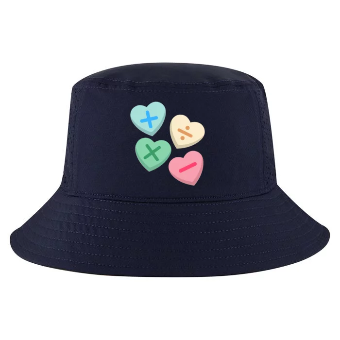 Valentine's Day Hearts With Math Symbols Gift Cool Comfort Performance Bucket Hat