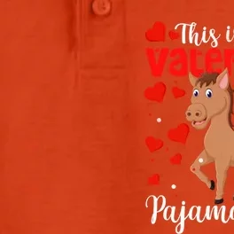 Valentines Day Horse This Is My Valentine Pajama Gift Cute Gift Dry Zone Grid Performance Polo