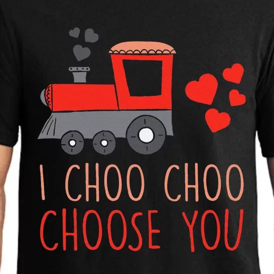 Valentines Day I Choo Choo Choose You Trains Pajama Set