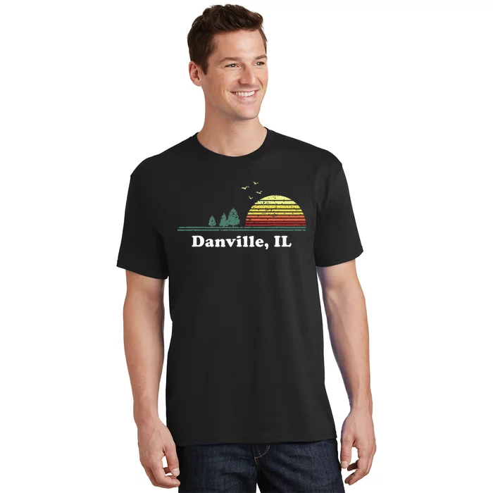 Vintage Danville Illinois Home Souvenir Print T-Shirt