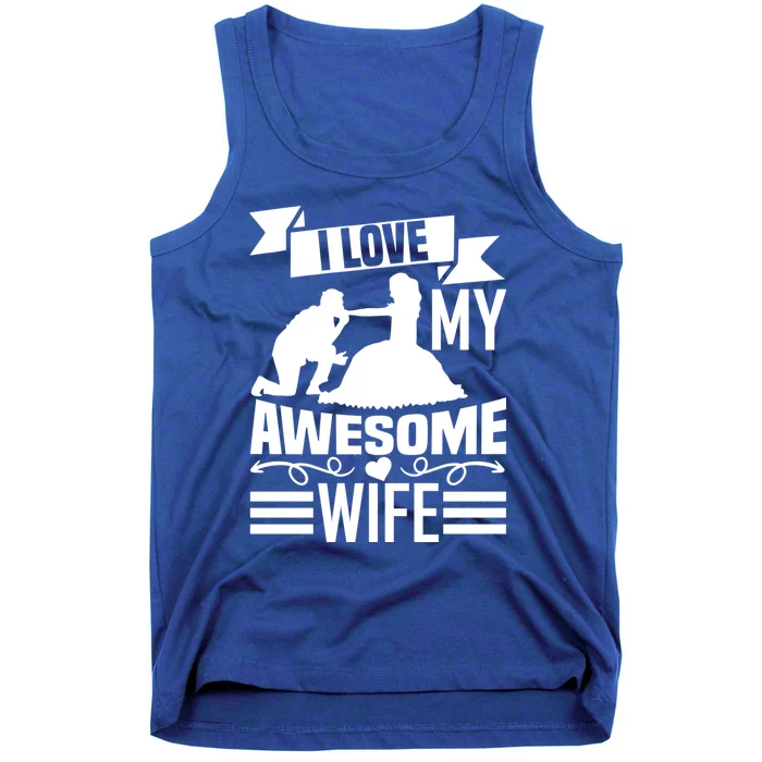 Valentine's Day I Love My Awesome Wife Gift Tank Top