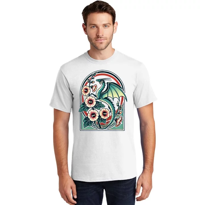 Vintage Dragon Illustration Dragon Lovers Tall T-Shirt