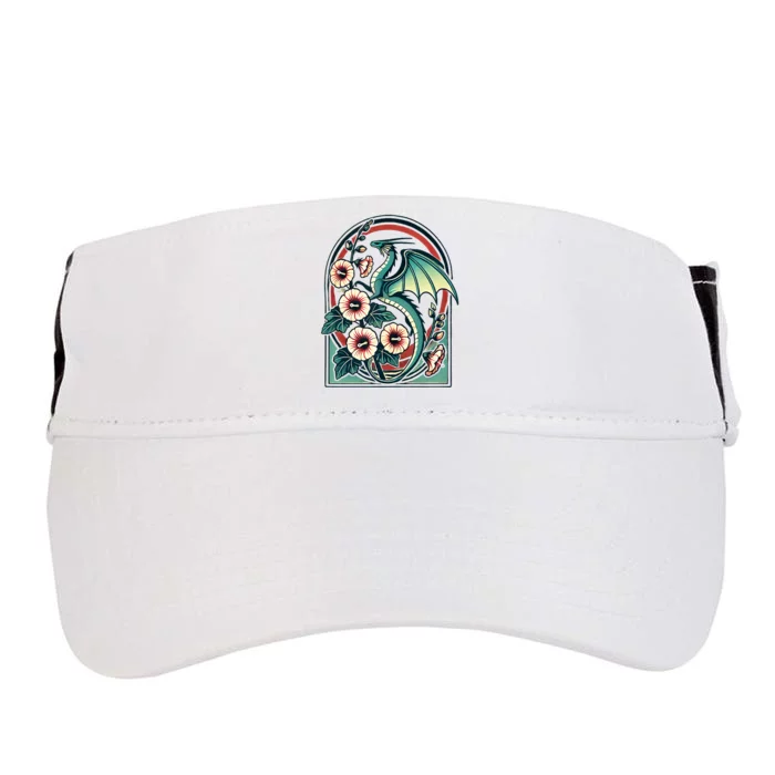 Vintage Dragon Illustration Dragon Lovers Adult Drive Performance Visor