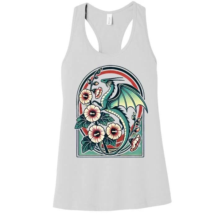 Vintage Dragon Illustration Dragon Lovers Women's Racerback Tank