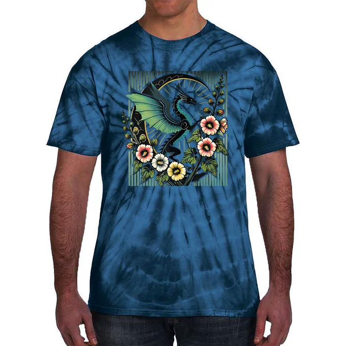 Vintage Dragon Illustration Dragon Lovers Tie-Dye T-Shirt