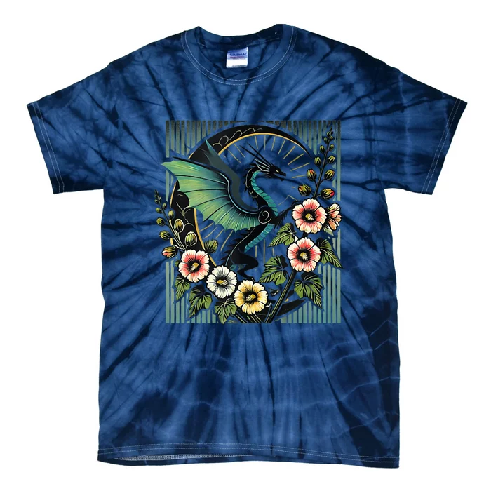 Vintage Dragon Illustration Dragon Lovers Tie-Dye T-Shirt