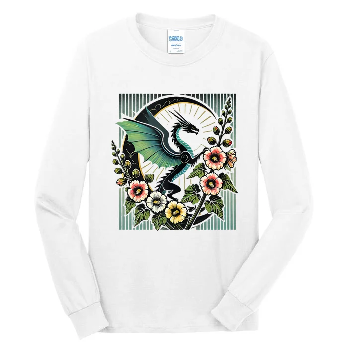 Vintage Dragon Illustration Dragon Lovers Tall Long Sleeve T-Shirt