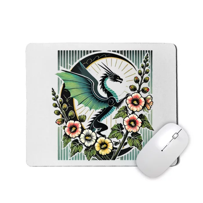 Vintage Dragon Illustration Dragon Lovers Mousepad