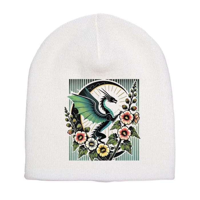 Vintage Dragon Illustration Dragon Lovers Short Acrylic Beanie