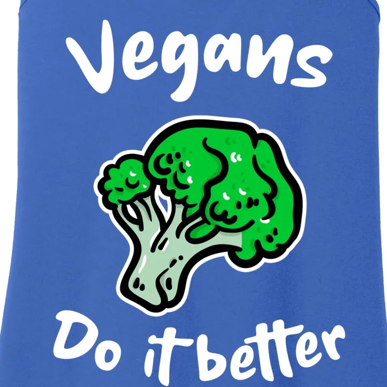 Vegans Do It Better For Vegetarian Vegan Food Lovers Funny Gift Ladies Essential Tank