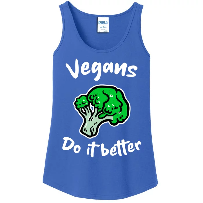 Vegans Do It Better For Vegetarian Vegan Food Lovers Funny Gift Ladies Essential Tank