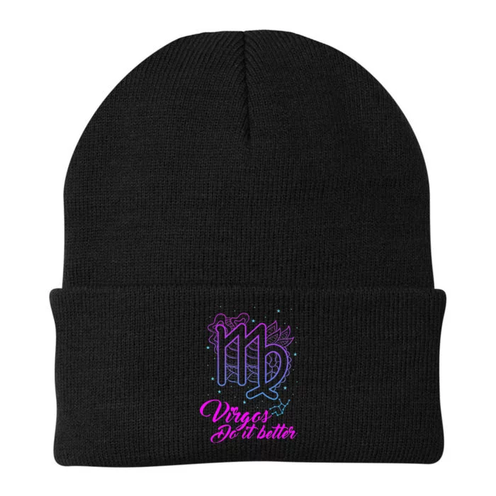 Virgos Do It Better Zodiac Maiden Sign Astrology Horoscope Knit Cap Winter Beanie