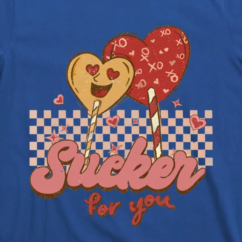 Valentine's Day Im A Sucker For You Heart Lollipops Xoxo Great Gift T-Shirt