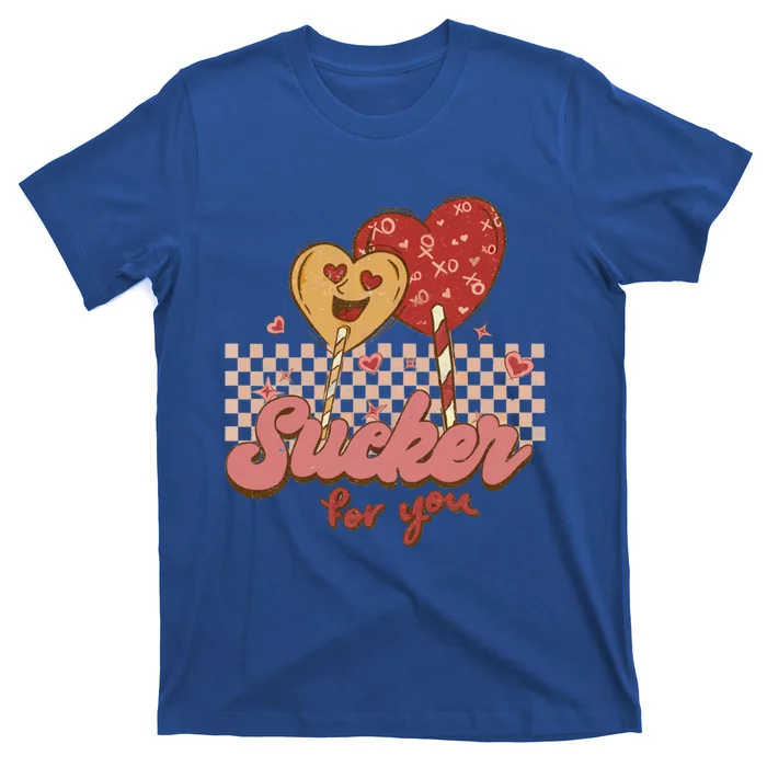 Valentine's Day Im A Sucker For You Heart Lollipops Xoxo Great Gift T-Shirt