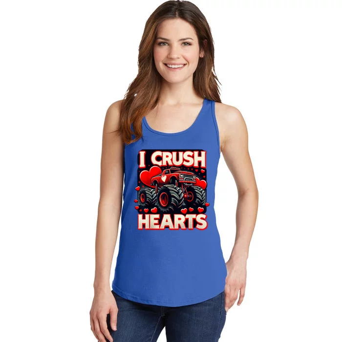 Valentines Day I Crush Hearts Ladies Essential Tank