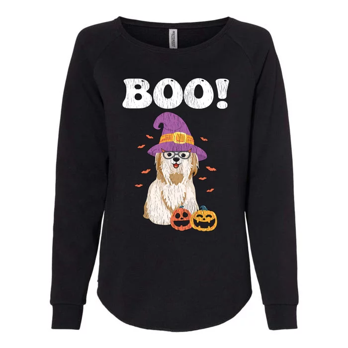 Vintage Dog Is My Boo Witch Poodles Dog Mom Dad Halloween Great Gift Womens California Wash Sweatshirt