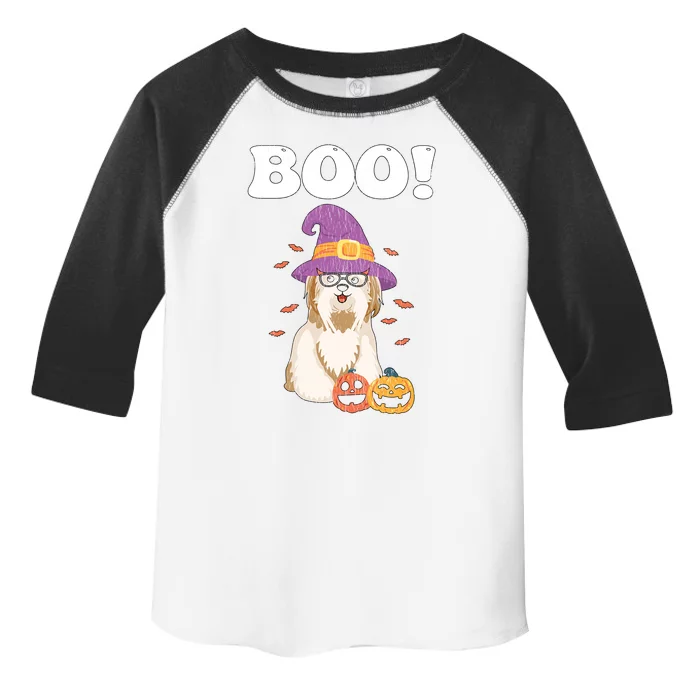 Vintage Dog Is My Boo Witch Poodles Dog Mom Dad Halloween Great Gift Toddler Fine Jersey T-Shirt