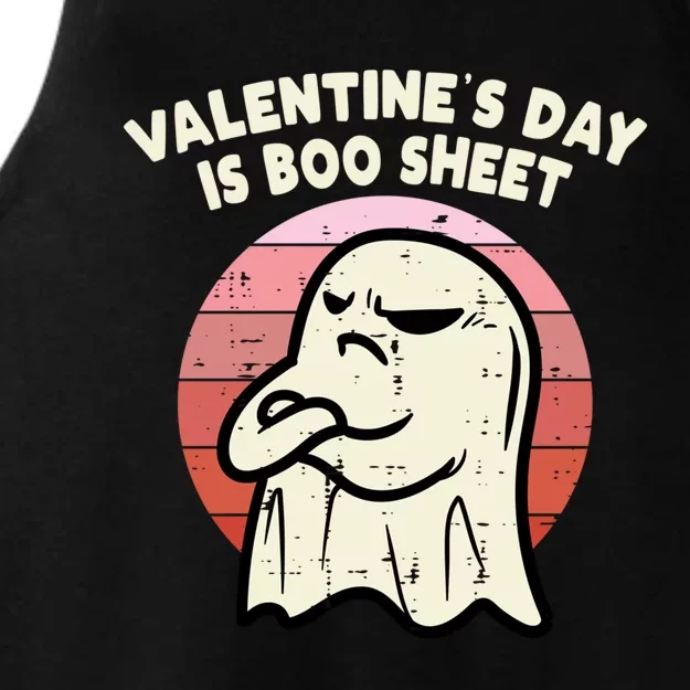 Valentines Day Is Boo Sheet Ghost Anti Valentine Gift Ladies Tri-Blend Wicking Tank