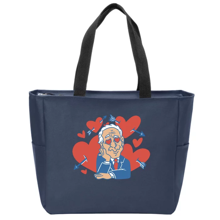 Valentine's Day Joe Biden Funny Zip Tote Bag