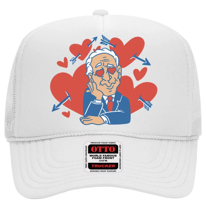 Valentine's Day Joe Biden Funny High Crown Mesh Trucker Hat