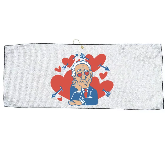 Valentine's Day Joe Biden Funny Large Microfiber Waffle Golf Towel