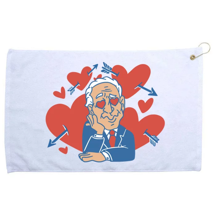 Valentine's Day Joe Biden Funny Grommeted Golf Towel