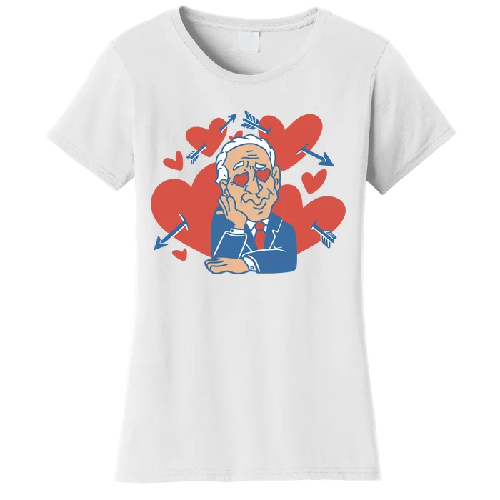 Valentine's Day Joe Biden Funny Women's T-Shirt