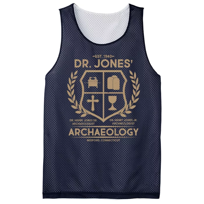 Vintage Dr. Jones Archaeology EST 1940 Mesh Reversible Basketball Jersey Tank