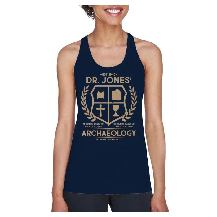 Vintage Dr. Jones Archaeology EST 1940 Women's Racerback Tank