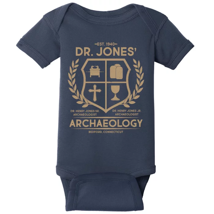 Vintage Dr. Jones Archaeology EST 1940 Baby Bodysuit