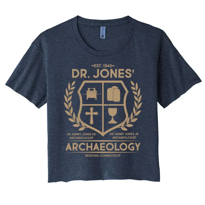 Vintage Dr. Jones Archaeology EST 1940 Women's Crop Top Tee