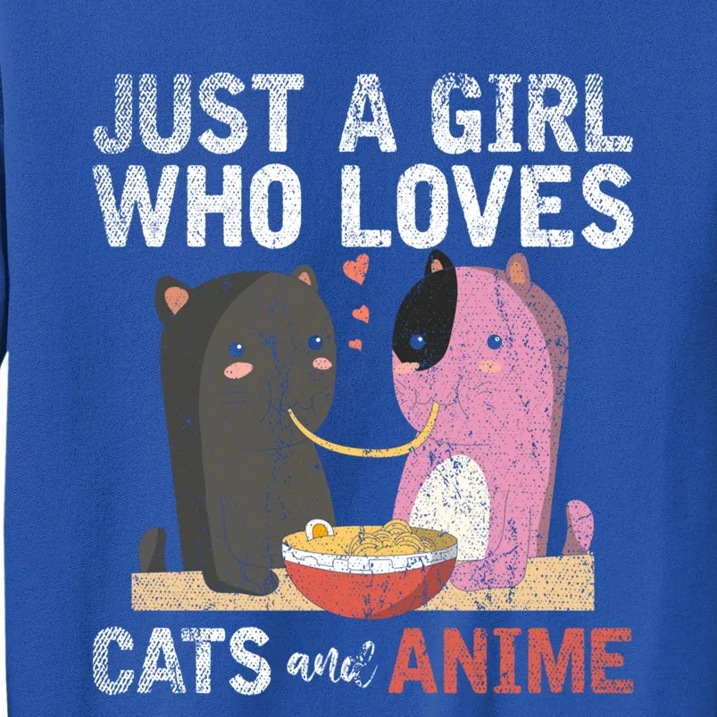 Valentines Day Kawaii Animal Pet Parent Ra Cat Anime Cute Gift Tall Sweatshirt