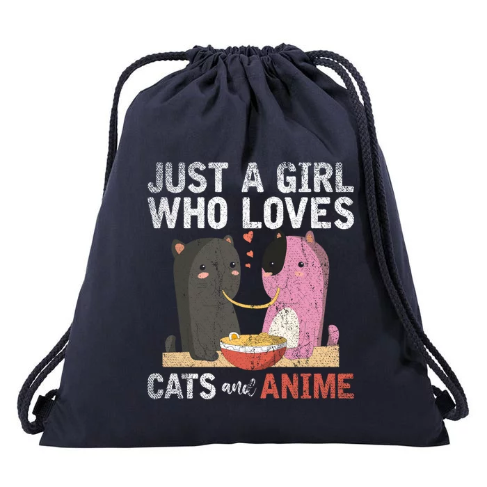 Valentines Day Kawaii Animal Pet Parent Ra Cat Anime Cute Gift Drawstring Bag