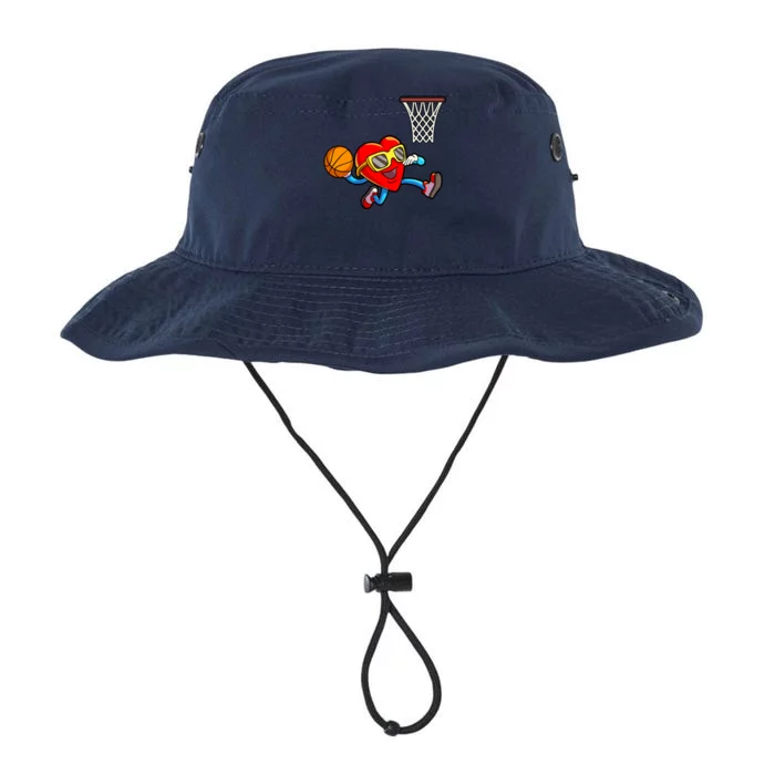 Valentines Day Kids Boys Men Heart Dunking Basketbal Legacy Cool Fit Booney Bucket Hat